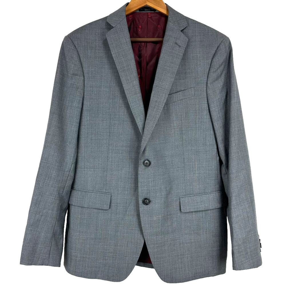 John Varvatos Star USA NWOT Bedford Size 42R Notch Lapel Wool Blazer Jacket Gray